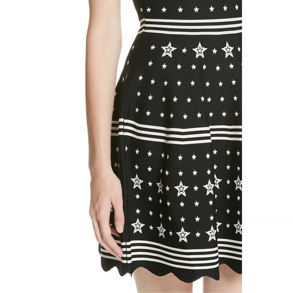 Ted Baker Mariae Star Dress Black Size 3/US8 - Picture 4 of 12